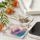 バイオレットバラ キーホルダー (正面右)