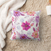 バイオレットバラ クッション (ブランケット)