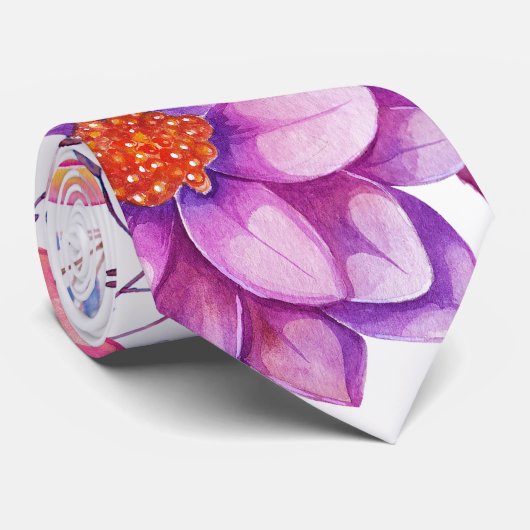バイオレットバラ ネクタイ (ロール)