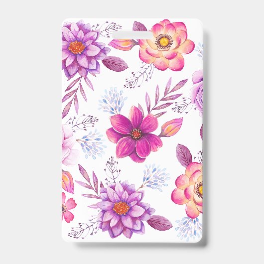 バイオレットバラ バッジ (表面)