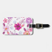 バイオレットバラ ラゲッジタグ (正面横)