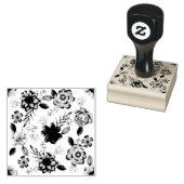 バイオレットバラ ラバースタンプ (押印)