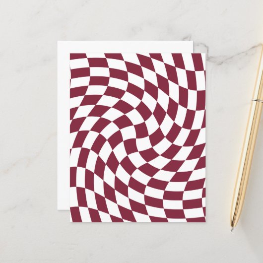 バイオレットバーガンディウェディングコレクション チェック チェック柄 (正面/裏面インサイチュ)