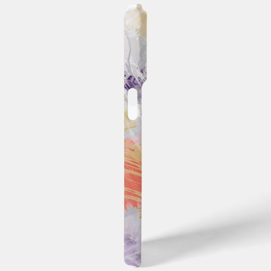 バイオレットパープルアクアターコイズコーラルアート絵を描ズ Case-Mate iPhoneケース (裏面 / 右)