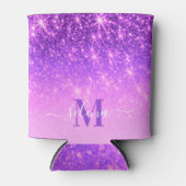 バイオレットパープルグリッター 缶クーラー (正面)