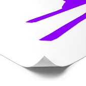 バイオレットパープルスノースキー ポスター (角)