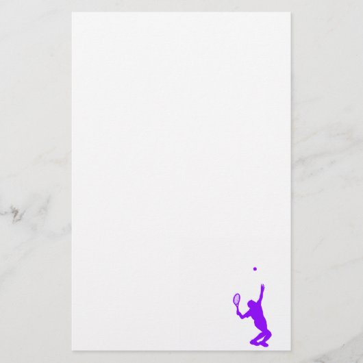 バイオレットパープルテニス 便箋 (正面)