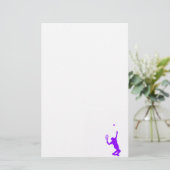 バイオレットパープルテニス 便箋 (スタンド正面)