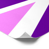 バイオレットパープルユニオンジャック ポスター (角)