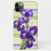 バイオレットパープル薄紫アイリスウォーターカラーアート絵画ズ Case-Mate iPhoneケース (裏面)