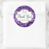 バイオレットパープル迷彩柄カモフラージ結婚ズ ラウンドシール (バッグ)