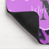 バイオレットヒョウ印刷 マウスパッド (コーナー)