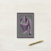 バイオレットビクトリアンブラウス ポストイット (デスク上)