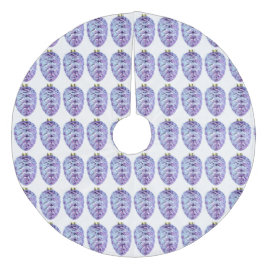 バイオレットピネコーンクリスマスツリースカート フリース ツリースカート