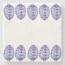 バイオレットピネコーンストーンコースター