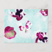 バイオレットピンクアクアターコイズパンジー保存日 アドバイスカード (裏面)