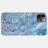 バイオレットピンクターコイズ紫色アワビのシェルパターン Case-Mate iPhoneケース (裏面(横))