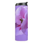 バイオレットピンク抽象芸術ハイビスカスフラワー タンブラー (回転左)