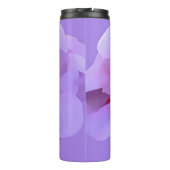 バイオレットピンク抽象芸術ハイビスカスフラワー タンブラー (裏面)