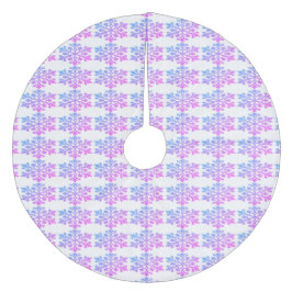 バイオレットピンク雪の木のスカート フリース ツリースカート