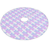 バイオレットピンク雪の木のスカート フリース ツリースカート (アングル)