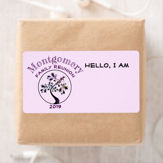 バイオレットファミリーモダン懇親会ツリー名前をカスタムするラベル ラベル (インサイチュ)