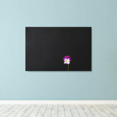 バイオレットフラワー36x24 (90x60cm)ワッカ キャンバスプリント (インサイチュ (ウッドフロア))