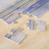 バイオレットフリーエクスプレッションウォーターの色 ジグソーパズル (側面)