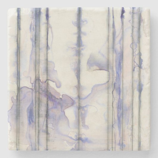 バイオレットフリーエクスプレッションウォーターの色 ストーンコースター (正面)