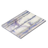 バイオレットフリーエクスプレッションウォーターの色 ノートブック (左側)