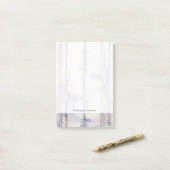 バイオレットフリーエクスプレッションウォーターの色 ポストイット (デスク上)