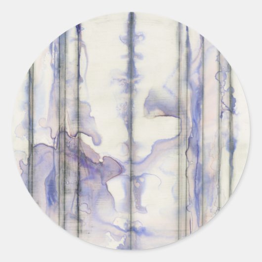 バイオレットフリーエクスプレッションウォーターの色 ラウンドシール (正面)