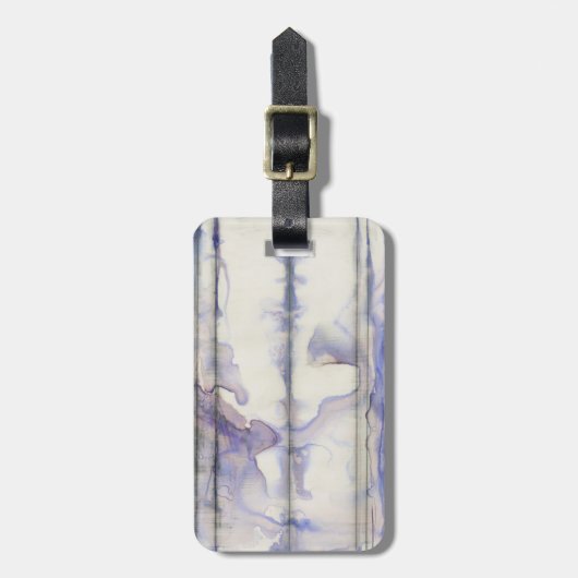 バイオレットフリーエクスプレッションウォーターの色 ラゲッジタグ (正面縦)