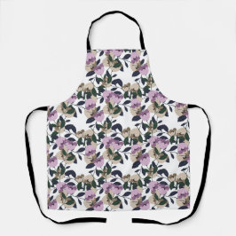 バイオレットフローラデザイン誕生日クリスマスギフト エプロン