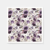 バイオレットフローラ スタンダードカクテルナプキン (正面)