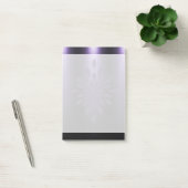 バイオレットブラックメタリックルックフローラ装飾 ポストイット (オフィス)