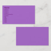 バイオレットプロファイルカード 名刺 (正面/裏面)