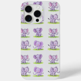 バイオレットベイビーゾウiPhone/iPadケース iPhone 15 Pro Maxケース
