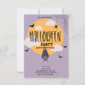 バイオレットベール：イエロームーンハロウィーンの下 招待状 (正面)