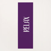 バイオレットホワイト ヨガマット (裏面)