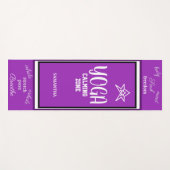 バイオレットホワイト ヨガマット (正面(横))