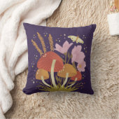 バイオレットマッシュルームフローラ クッション (ブランケット)