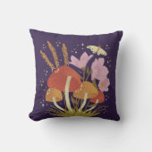 バイオレットマッシュルームフローラ クッション (正面)