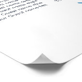 バイオレットミックスウォーター結婚カラーフローラの座席表 ポスター (角)