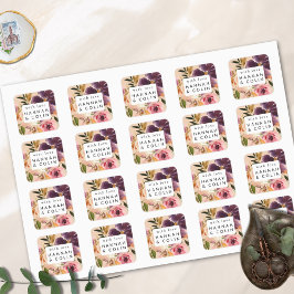 バイオレットメドウズモダン秋フローラ スクエアシール