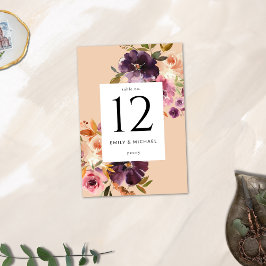 バイオレットメドウズモダン秋フローラ テーブルナンバー