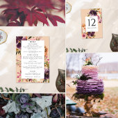 バイオレットメドウズモダン秋フローラ テーブルナンバー