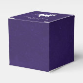 バイオレットユニコーン結婚式の引き出物ボックス フェイバーボックス (正面サイド)