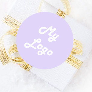 バイオレットラベンダーイメージビジネスロゴ ラウンドシール