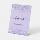 バイオレットラベンダーグリッター党の支持 台座サイン (正面)